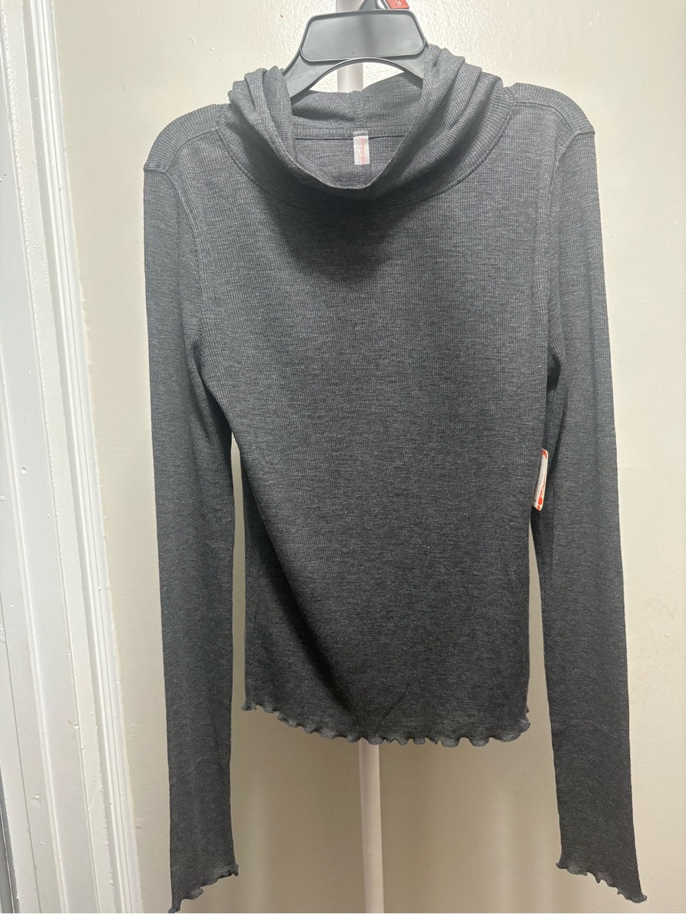 FP Movement by Free People Charcoal Ribbed Long-Sleeve Top - Picture 4 of 5
